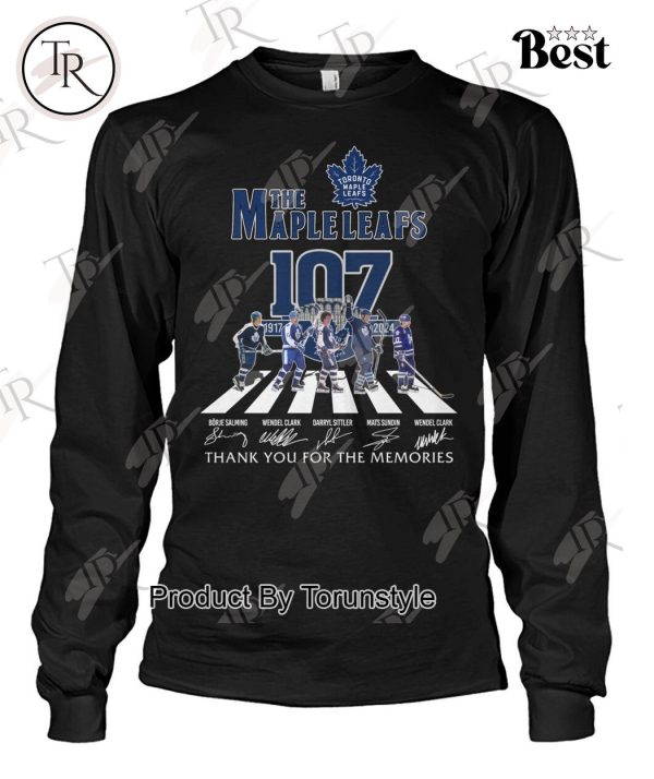 Toronto Maple Leafs 107th Anniversary 1917-2024 Thank You For The Memories T-Shirt