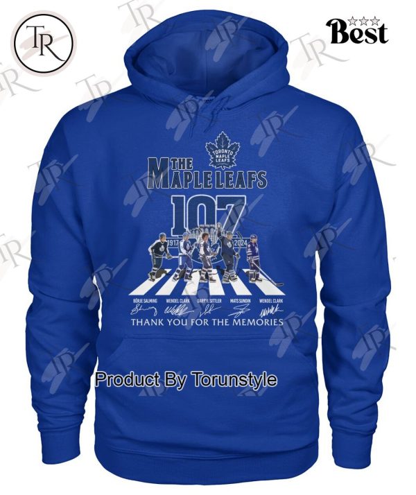 Toronto Maple Leafs 107th Anniversary 1917-2024 Thank You For The Memories T-Shirt