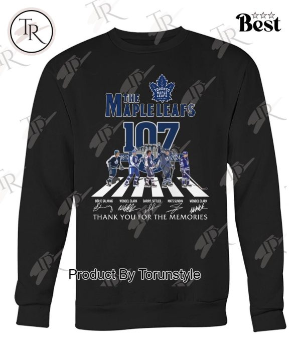 Toronto Maple Leafs 107th Anniversary 1917-2024 Thank You For The Memories T-Shirt