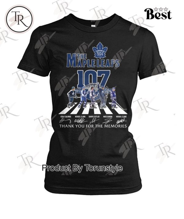 Toronto Maple Leafs 107th Anniversary 1917-2024 Thank You For The Memories T-Shirt