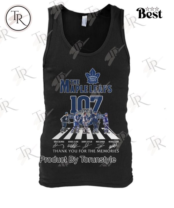 Toronto Maple Leafs 107th Anniversary 1917-2024 Thank You For The Memories T-Shirt