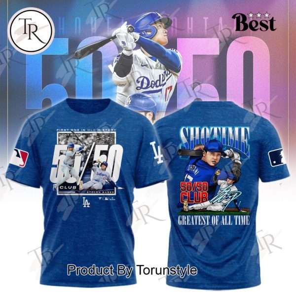 Los Angeles Dodgers Shohei Ohtani 50-50 Club Shotime Greatest Of All Time Hoodie