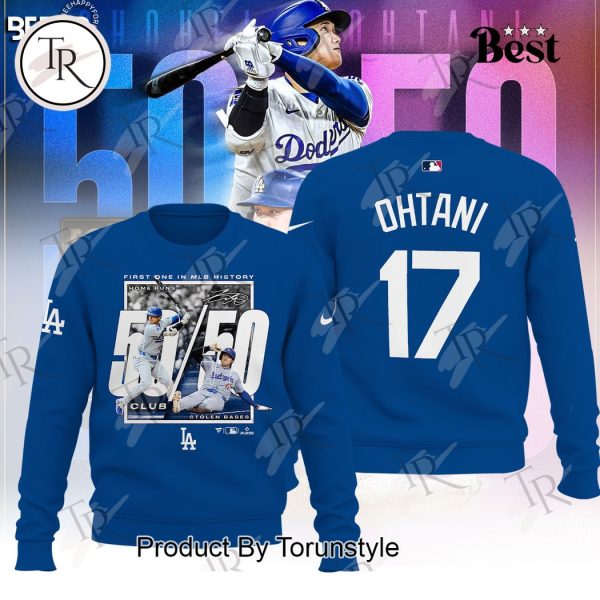 Los Angeles Dodgers Shohei Ohtani 50-50 Hoodie – Blue