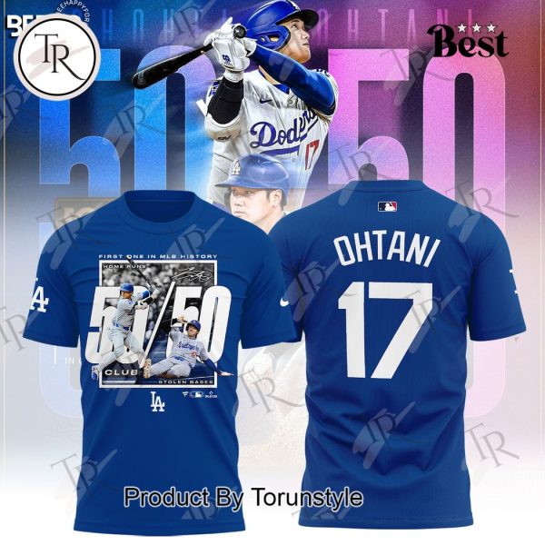 Los Angeles Dodgers Shohei Ohtani 50-50 Hoodie – Blue