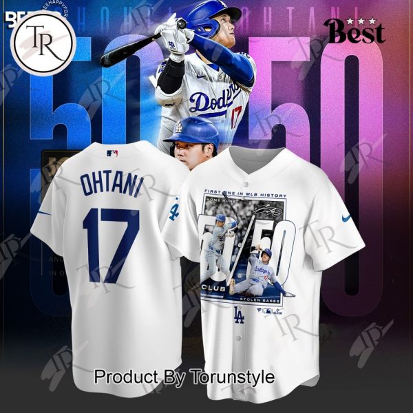 Los Angeles Dodgers Shohei Ohtani 50-50 Hoodie – White