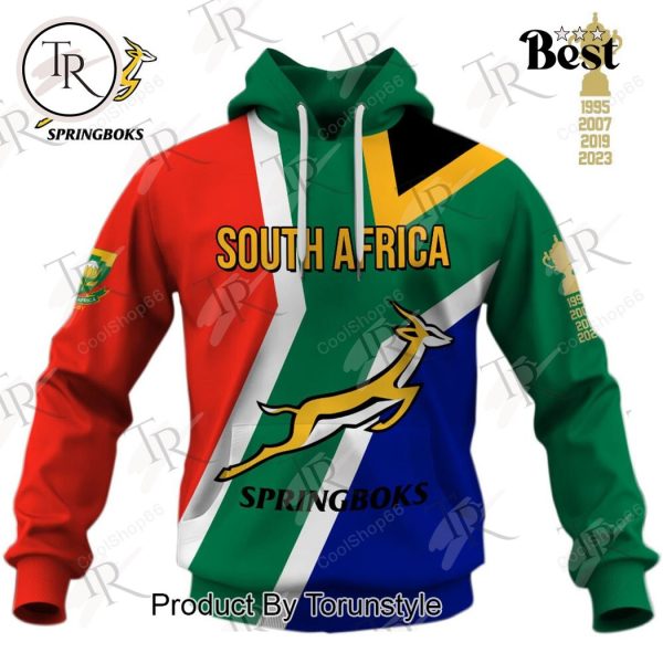 Springboks South Africa Full Flag Hoodie