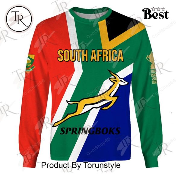 Springboks South Africa Full Flag Hoodie