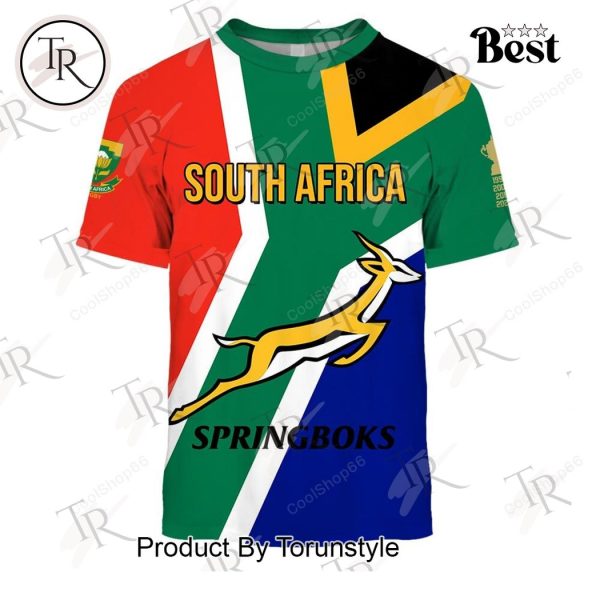 Springboks South Africa Full Flag Hoodie