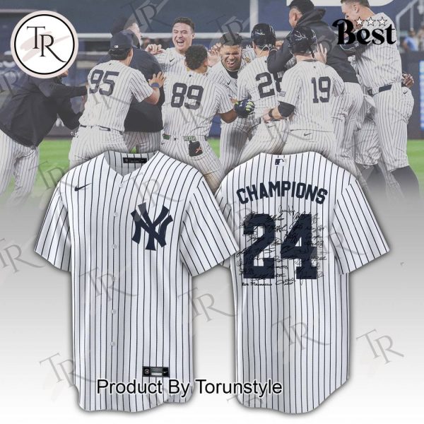 New York Yankees Champions Signature All Team Baseball Jersey