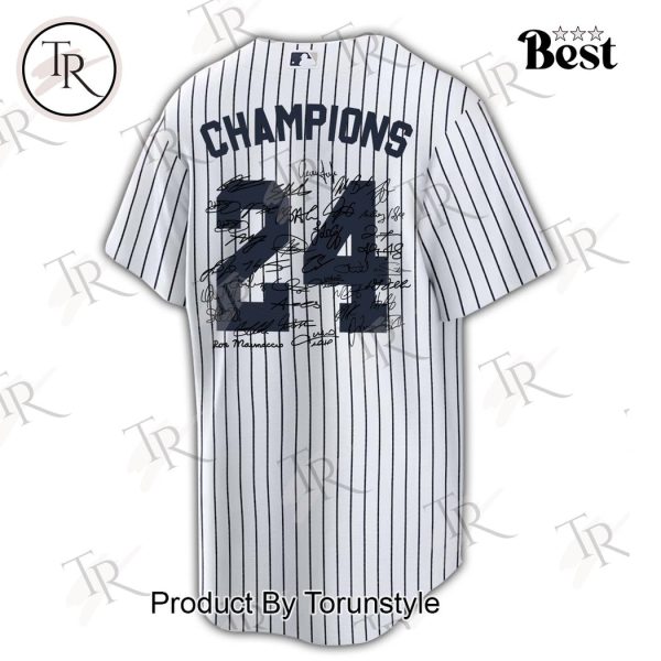 New York Yankees Champions Signature All Team Baseball Jersey