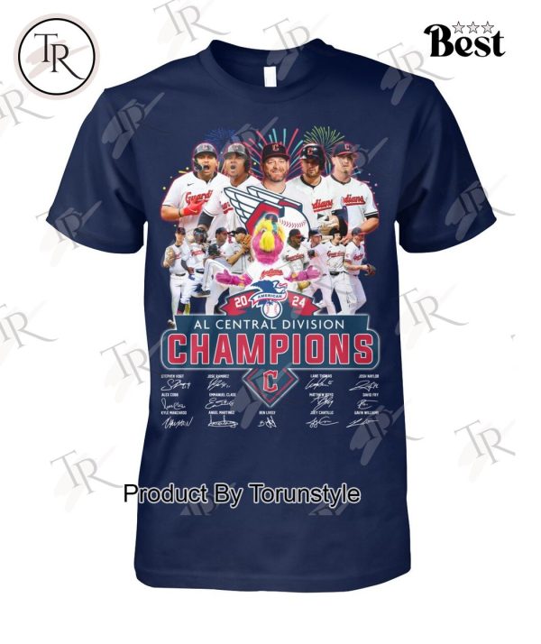 Cleveland Guardians 2024 AL Central Division Champions T-Shirt