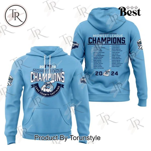 Lake County Captains 2024 Midwest League Hoodie