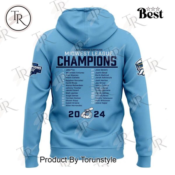 Lake County Captains 2024 Midwest League Hoodie