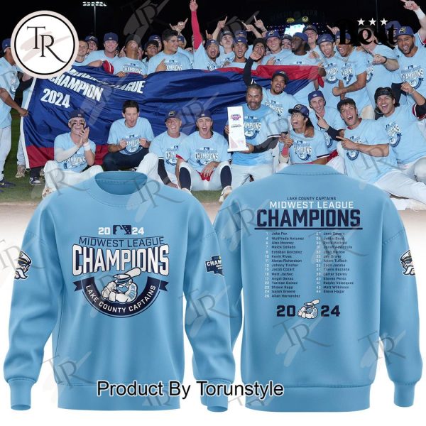 Lake County Captains 2024 Midwest League Hoodie