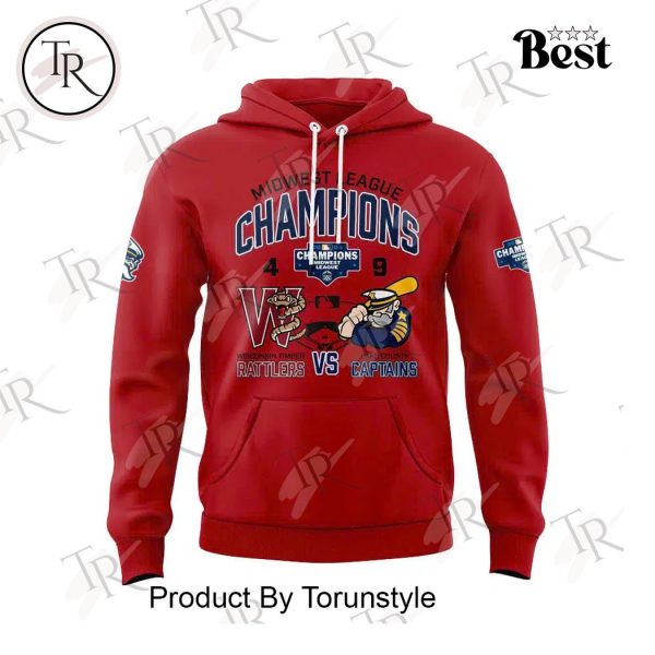 Lake County Captains 2024 Midwest League Hoodie – Red