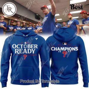 Philadelphia Phillies October Ready NL Central Division Champions 2024 Hoodie – Blue