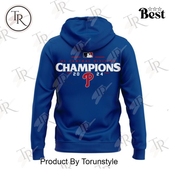 Philadelphia Phillies October Ready NL Central Division Champions 2024 Hoodie – Blue