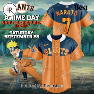 Personalized San Francisco Giants X Naruto Baseball Jersey