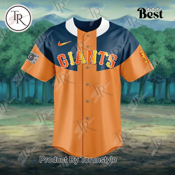 Personalized San Francisco Giants X Naruto Baseball Jersey