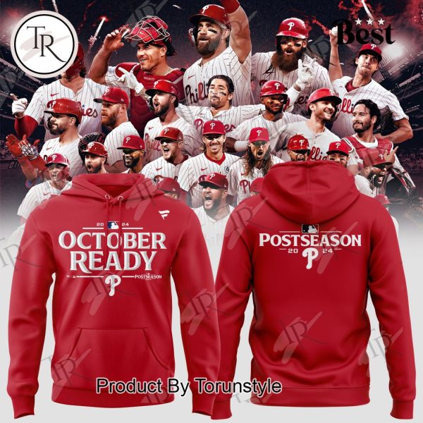 Philadelphia Phillies MLB Postseason 2024 Hoodie, Cap – Red