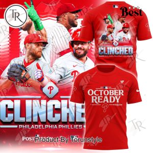 Clinched Philadelphia Phillies October Ready T-Shirt – Red