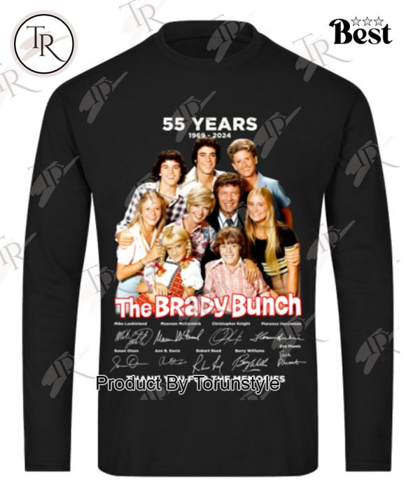 55 Years 1969-2024 The Brady Bunch Thank You For The Memories T-Shirt