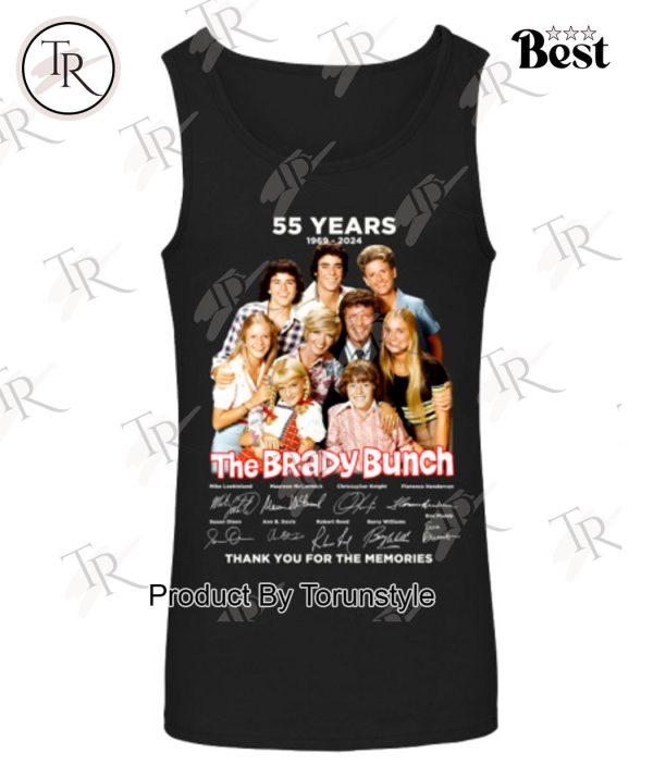 55 Years 1969-2024 The Brady Bunch Thank You For The Memories T-Shirt