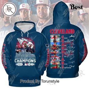 American League Central Champions 2024 Cleveland Guardians Hoodie