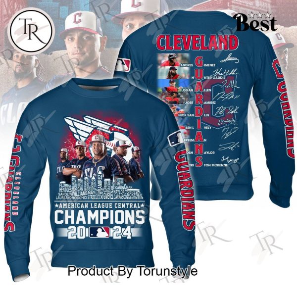 American League Central Champions 2024 Cleveland Guardians Hoodie