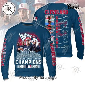 American League Central Champions 2024 Cleveland Guardians Hoodie