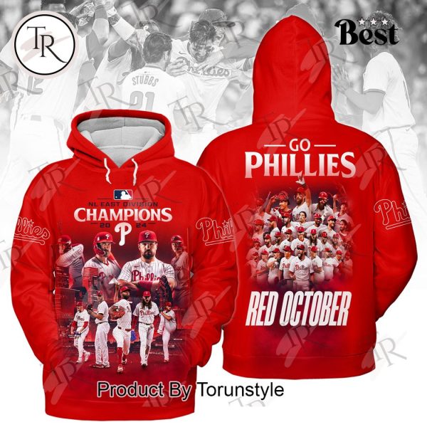 NL East Division Champions Go Phillies Red October Hoodie