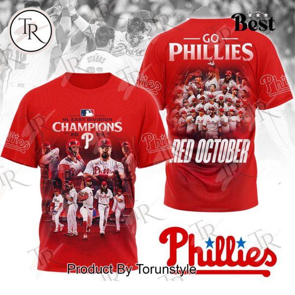 NL East Division Champions Go Phillies Red October Hoodie