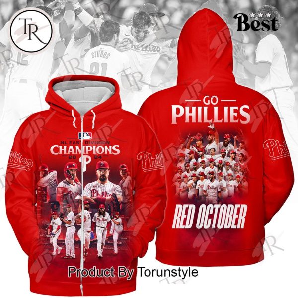 NL East Division Champions Go Phillies Red October Hoodie