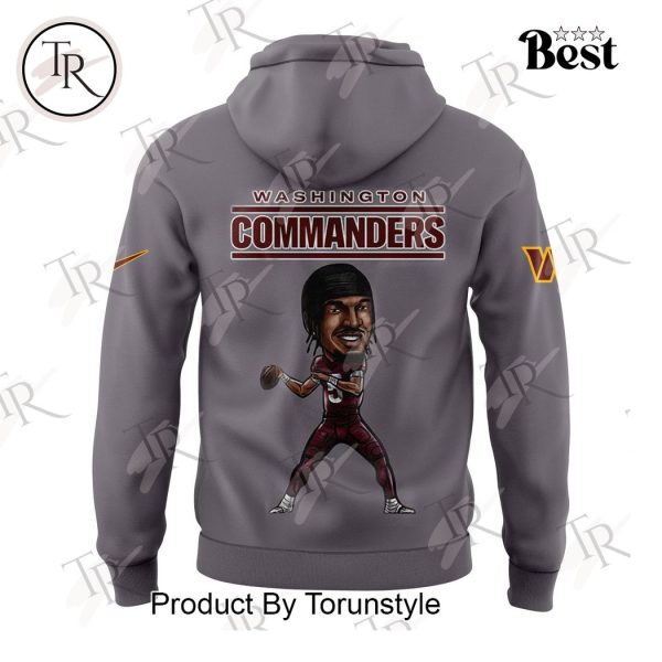 Washington Commanders Jayden Daniels Hoodie, Longpants, Cap – Grey