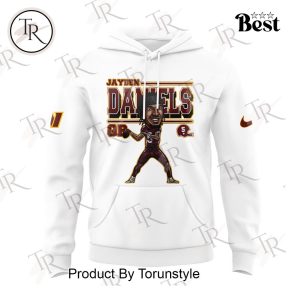 Washington Commanders Jayden Daniels Hoodie, Longpants, Cap – White