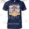 4 Years In A Row 2021 2022 2023 2024 AL West Division Champions Houston Astros T-Shirt