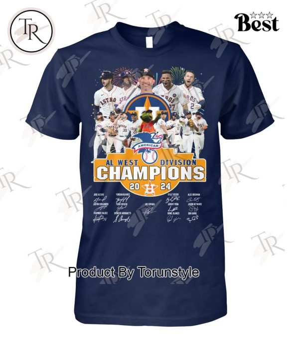 AL West Division Champions 2024 Astros T-Shirt