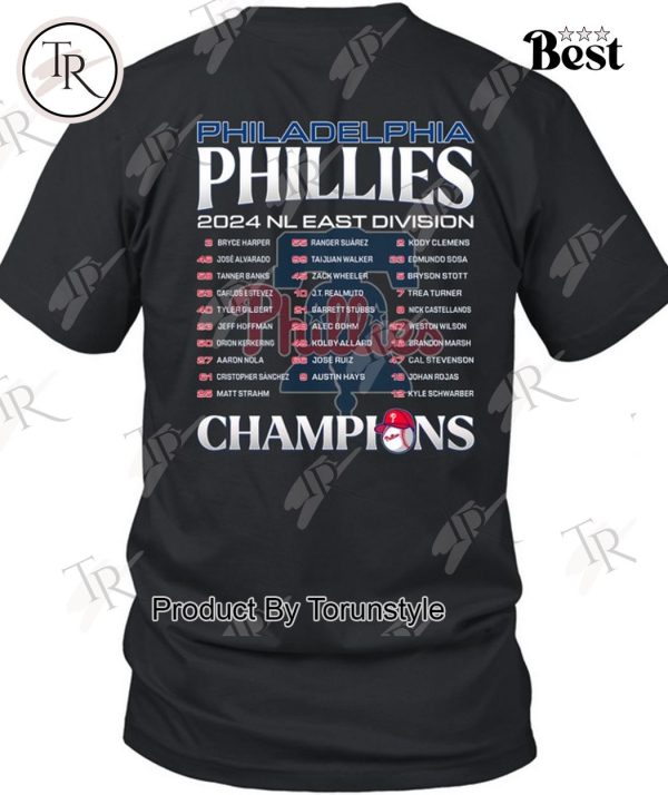 NL East Division Champions We Own The East 2024 Philadelphia Phillies T-Shirt