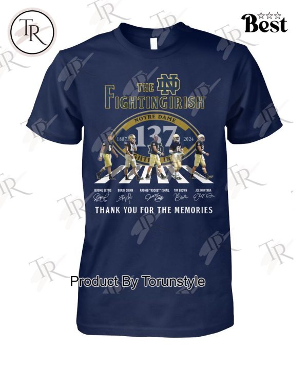 Notre Dame Fighting Irish 137th Anniversary 1887-2024 T-Shirt