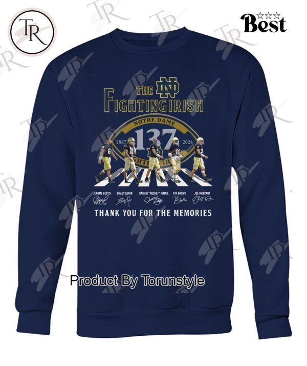 Notre Dame Fighting Irish 137th Anniversary 1887-2024 T-Shirt