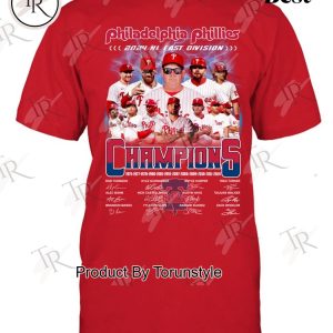 Philadelphia Phillies 2024 NL East Division Champions T-Shirt