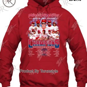 Philadelphia Phillies 2024 NL East Division Champions T-Shirt