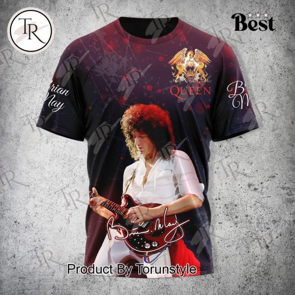 Brian May 54 Years 1970-2024 Thank You For All The Amazing Music & Memories T-Shirt