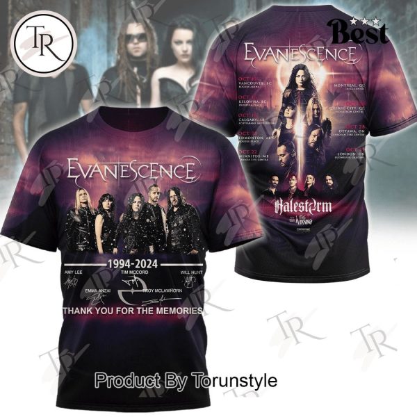 Evanescence 1994-2024 Thank You For The Memories Hoodie