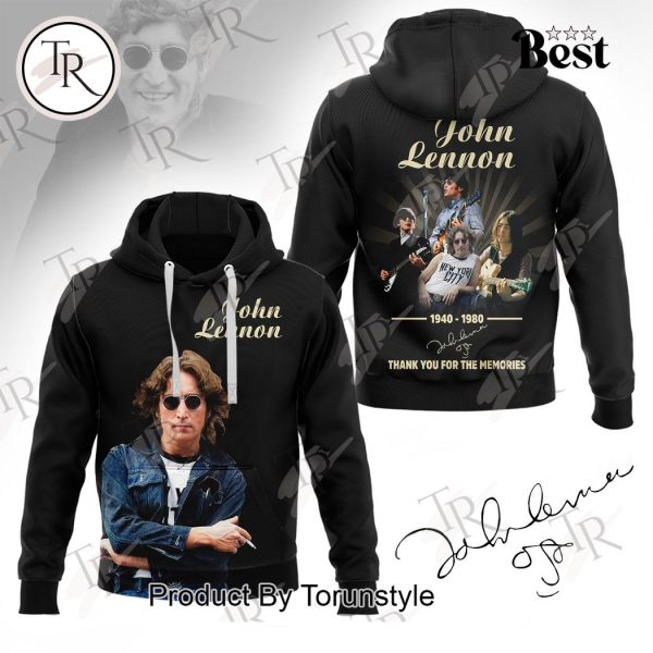 John Lennon 1940-1980 Thank You For The Memories Hoodie