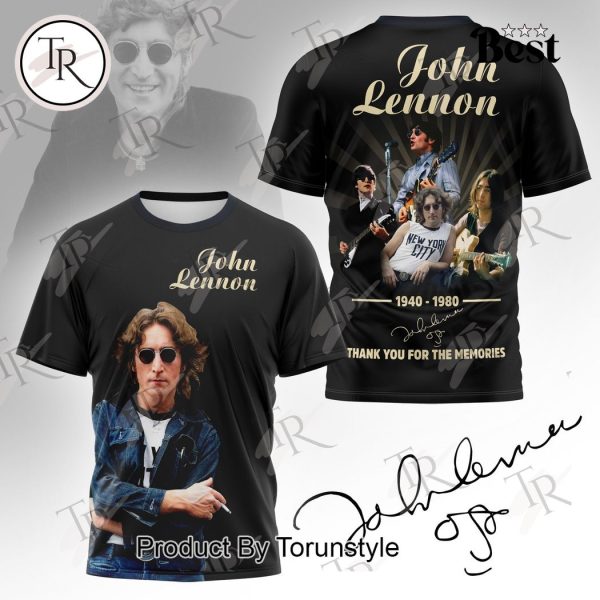 John Lennon 1940-1980 Thank You For The Memories Hoodie