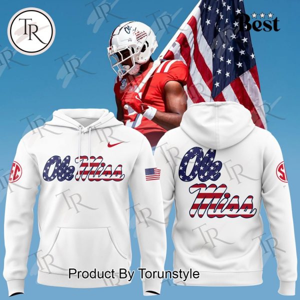 Ole Miss Rebels Military Appreciation White Hoodie 2024