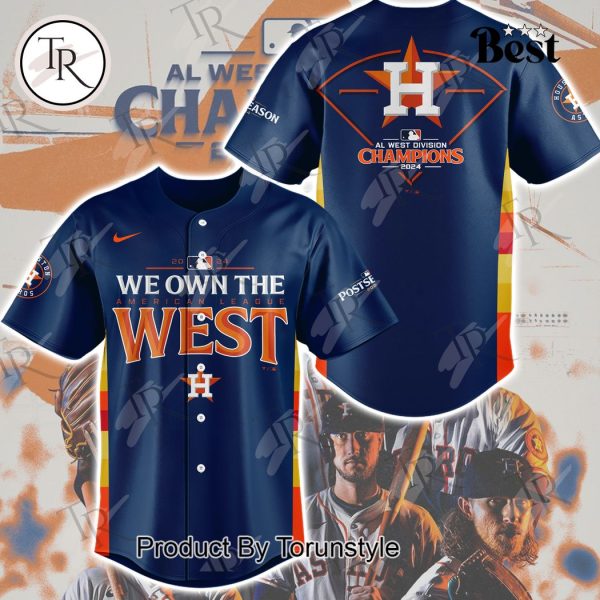 Houston Astros 2024 AL West Division Champions Baseball Jersey