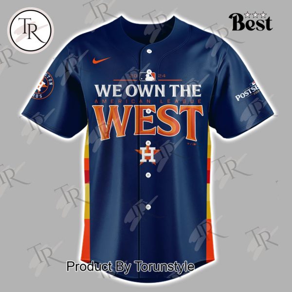 Houston Astros 2024 AL West Division Champions Baseball Jersey