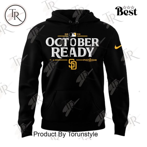 San Diego Padres October Ready 2024 Hoodie – Black